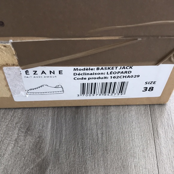 🤎 Sezane Leopard Print Jack Sneaker Size 38 - Picture 12 of 17